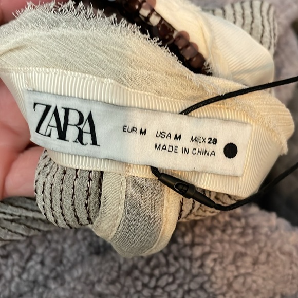 Zara sequin silk trim midi skirt - Picture 8 of 8